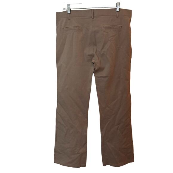 Betabrand Pants Womens Size Petite XL Pull On Bootcut Comfort Brown Tan Work - Picture 3 of 6